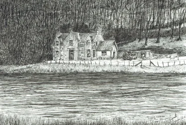 Huis aan de overkant van de rivier Spey, 2006
