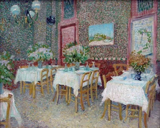 Interieur van een restaurant, 1887