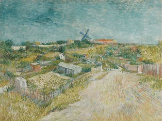 Moestuinen in Montmartre, 1887