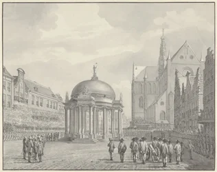 De beëdiging van het Regeringsreglement op de Grote Markt te Haarlem, 5 september 1787
