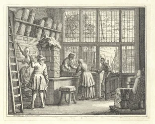 Interieur van een stoffenwinkel