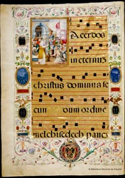 Antiphonarium en graduaat van Karel V, Melchisedek