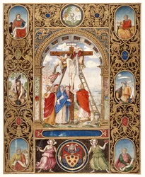 Marlay Cutting IT.34: De kruisafneming en randfragmenten van een missaal van paus Clemens VII, na 1523