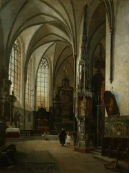 Interieur van de St Lambertus Kerk