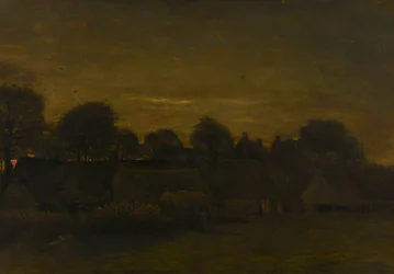 Boerendorp bij Schemering