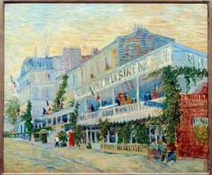 Het restaurant La Sirène in Asnières, 1887, H. 0,54 x 0,65 m, Parijs, Musée d