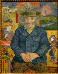 Portret van vader Tanguy (Julien Tanguy), schilderij van Vincent van Gogh (1853-1890), 1887, Sun., 0,92 x 0,73 m, Parijs, Musée Rodin