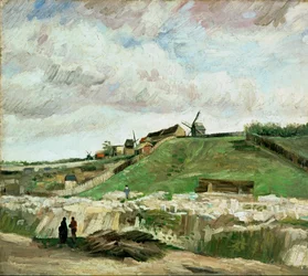 Steengroeve op Montmartre (schilderij op doek)