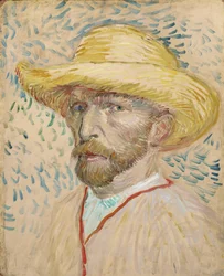 Zelfportret met strohoed