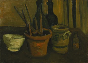 Stilleven met kwasten in een bloempot; Nature Morte aux Pinceaux dans un Pot a Fleurs, 1884