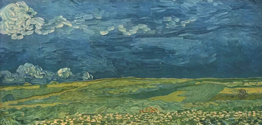 Korenvelden onder onweerswolken, juli 1890, 1947