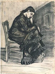 Rouwende vrouw F935 Vincent van Gogh