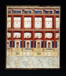Antieke Romeinse fresco