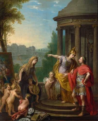Allegorie op de overdracht van de keizerlijke galerij naar het Belvedere