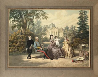 De keizerlijke familie in Gödöllő, 1871