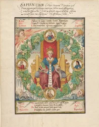 Filosofie Enthroned, midden 16e eeuw