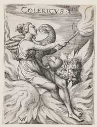 Cholerisch Temperament, c.1530-62 (gravure)