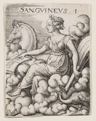 Sanguinisch Temperament, c.1530-62 (gravure)