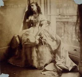 Studie van een Meisje Zittend bij een Raam, ca. 1855-65