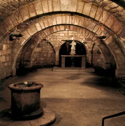 Crypte van Sint Antolin, Kathedraal van Palencia, Spanje, 7e eeuw (foto)