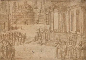 Naar Carpaccio - De presentatie van de Maagd in de Tempel c.1500-20