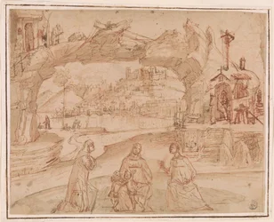 Carpaccio - Maagd en kind met heiligen in een landschap, ca. 1500-1510