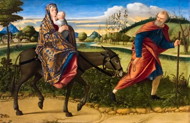 De vlucht naar Egypte, circa 1516-1518 (olieverf op hout)