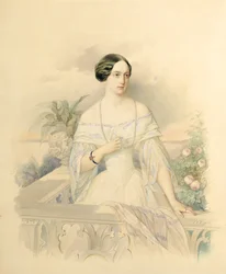 Portret van Groothertogin Olga Nikolaevna, 1846