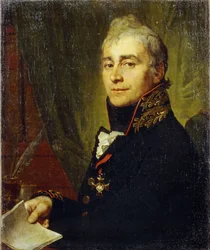 Portret van Alexander Fedoseyevich Bestuzhev (1761-1810)