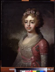 Portret van groothertogin Alexandra Pavlovna (1783-1801), dochter van keizer Paul I