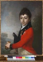 Portret van baron Alexey Nikolaevich Serdobin als kind
