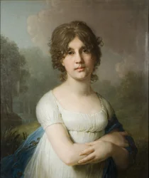 Portret van gravin Yekaterina Gavriilovna Gagarina 1783-1861, 1801