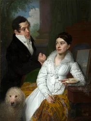 Portret van prinses Alexandra en prins Aleksey Lobanov-Rostovsky, 1814