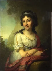 Portret van Yekaterina Vasilyevna Torsukova, 1795