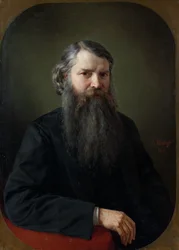 Portret van Ivan Yegorovich Zabelin 1820-1908, 1871