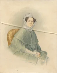 Portret van Gravin Natalia Pavlovna Stroganova, 1845
