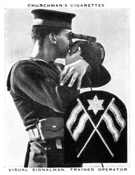 Visuele seinman, getrainde operator, 1937