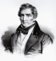 Portret van François Joseph Victor Broussais (1772-1838), Franse arts (gravure)