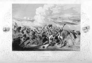 De Slag bij Eupatoria tijdens de Krimoorlog, 1855, 1857.