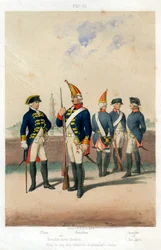 Duitse militaire uniformen, 1740-1786