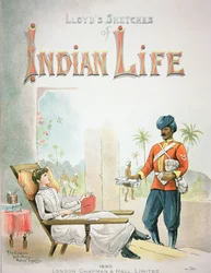 De postordonnans van de kolonel, inheemse infanterie, uit Lloyd