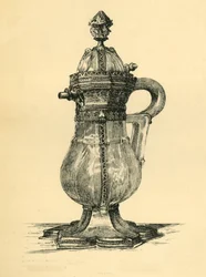 Kristallen karaf, 14e eeuw, 1881