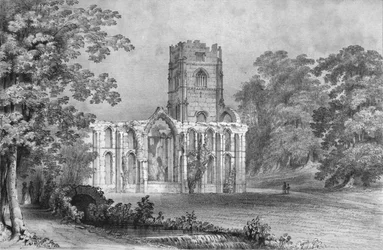 Fountains Abbey, 1840