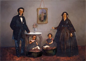 Familieportret, ca. 1855