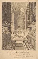 Ceremonie van eerbetoon bij de kroning van Zijne Majesteit George de Vierde