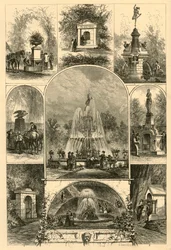 Fonteinen in Philadelphia, 1874