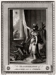De verandering van Arachne in een spin, 1775