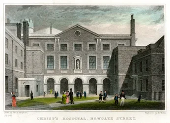 Christs Hospital School, Newgate Street, City of London, 1831