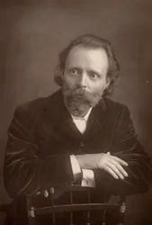 (Thomas Henry) Hall Caine (1853-1931) Engelse romanschrijver. Metgezel van Dante Gabriel Rossetti aan het einde van diens leven (1881-1882)