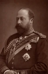 Edward VII (1841-1910) koning van het Verenigd Koninkrijk vanaf 1901, terwijl hij nog Prins van Wales was